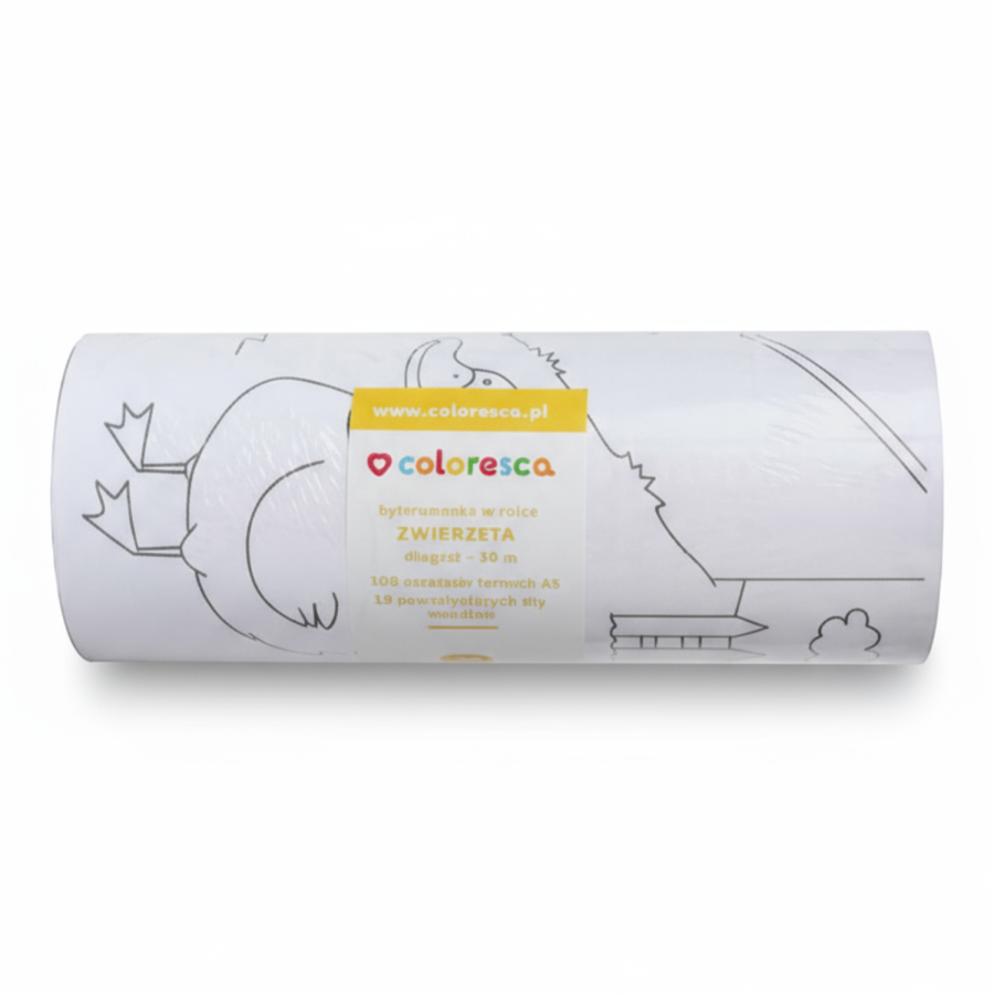 Kolorowanka w rolce Zwierzęta 30m / Coloresca