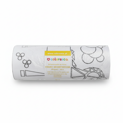Kolorowanka w rolce Figury Geometryczne 30m  / Coloresca