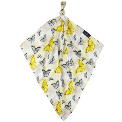 Otulacz bambusowy Motyle 120x120cm / bamboo-line