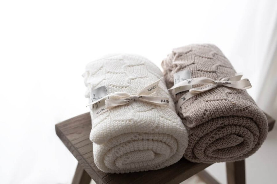 Otulacz ze 100% wełny merino cream - premium collection / My Memi