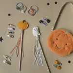 4 spinki do włosów Halloween Embroidered / Rockahula Kids