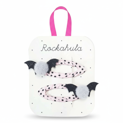 2 spinki do włosów Pom Pom Bat / Rockahula Kids Halloween