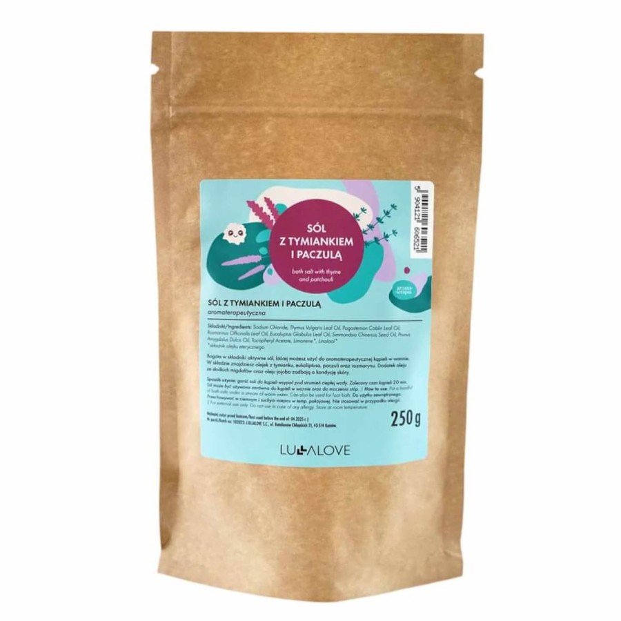 Sól na niepogodę, z tymiankiem i paczulą, 250g / Lullalove