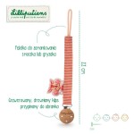 Zawieszka do smoczka ECO z drewnianym klipsem Sarenka Stella /  Lilliputiens