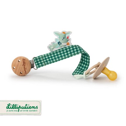 Zawieszka do smoczka ECO z drewnianym klipsem Smok Joe / Lilliputiens