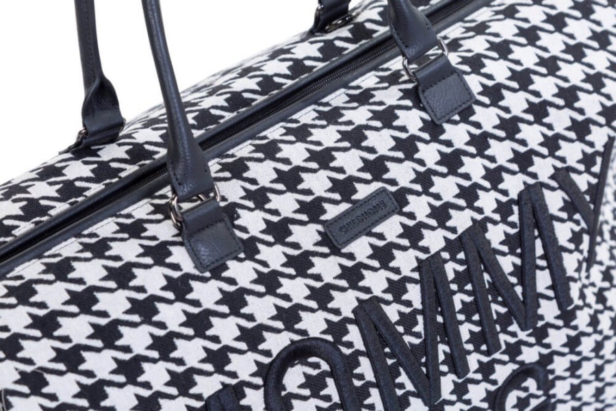 Torba Mommy Bag Czarno-Biała Pepitka / Childhome
