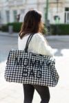 Torba Mommy Bag Czarno-Biała Pepitka / Childhome