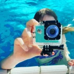 Aparat kamera dla dzieci odporny na wodę i wstrząsy - green / LaLarma