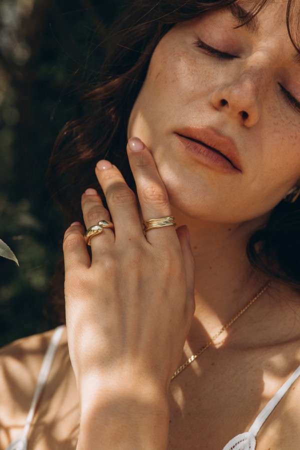 Pierścionek DOTYK Gold / Oplotka