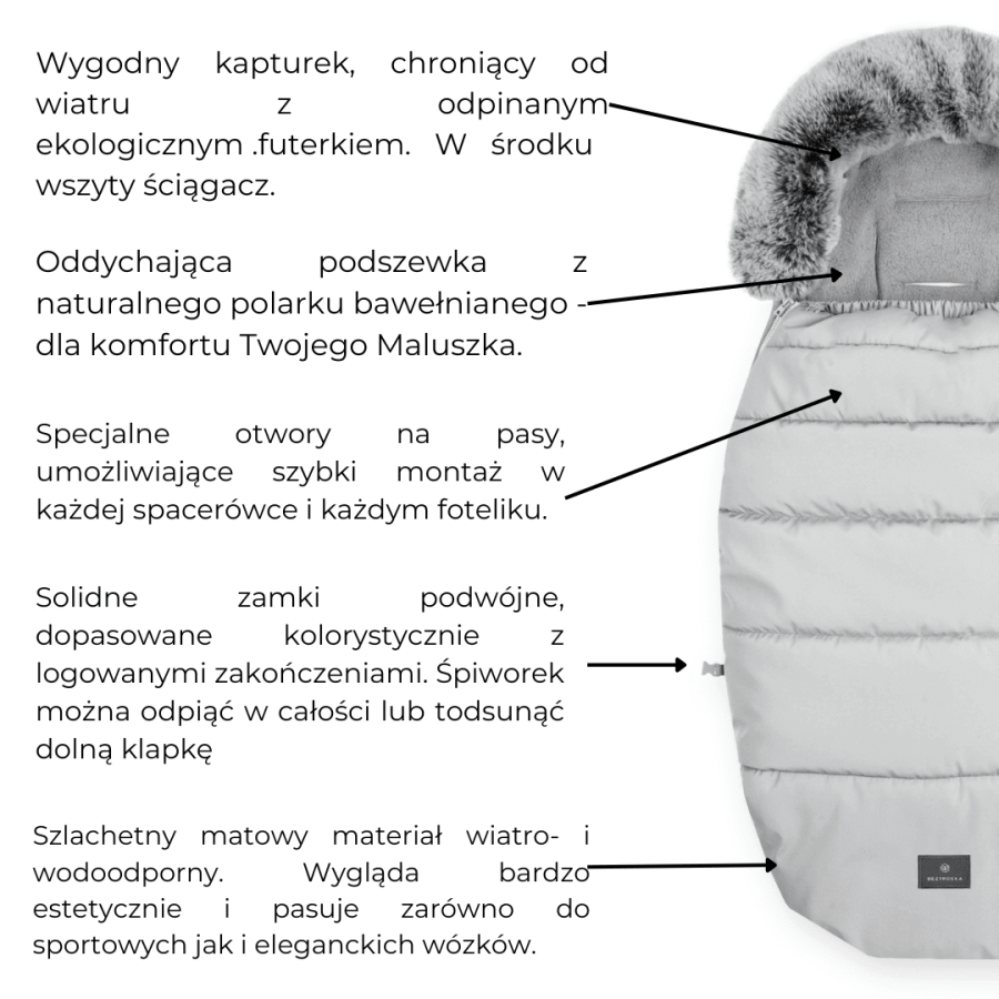 Śpiworek do wózka Ulubiony - Miedziany / Beztroska