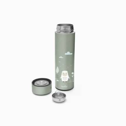 Termos z czujnikiem temperatury, Zielony, 500 ml / Nuvita