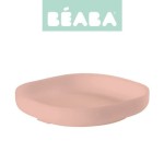 Silikonowy talerzyk z przyssawką pink / Beaba