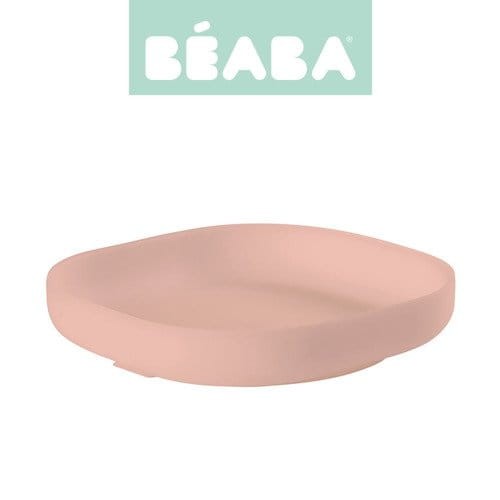 Silikonowy talerzyk z przyssawką pink / Beaba