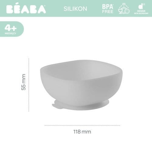 Silikonowa miseczka z przyssawką grey / Beaba