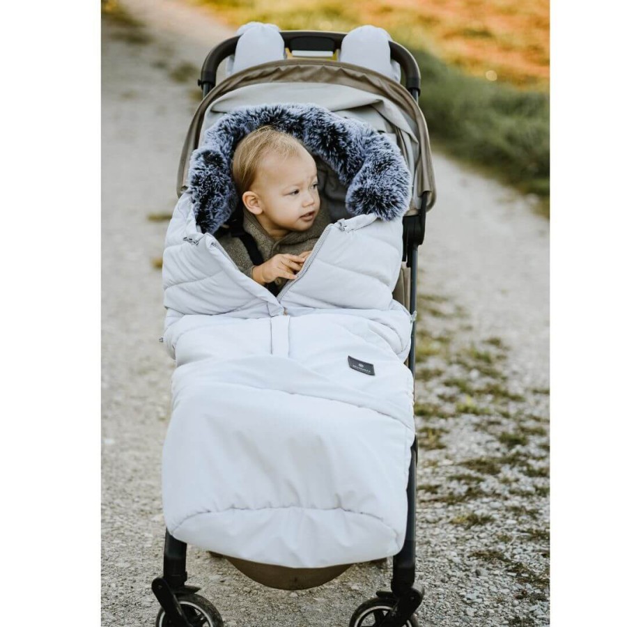Śpiworek do wózka Combi - Szary jasny pastel / Beztroska