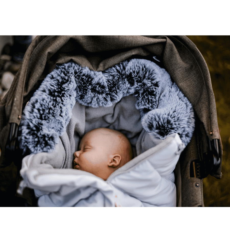 Śpiworek do wózka Combi - Szary jasny pastel / Beztroska