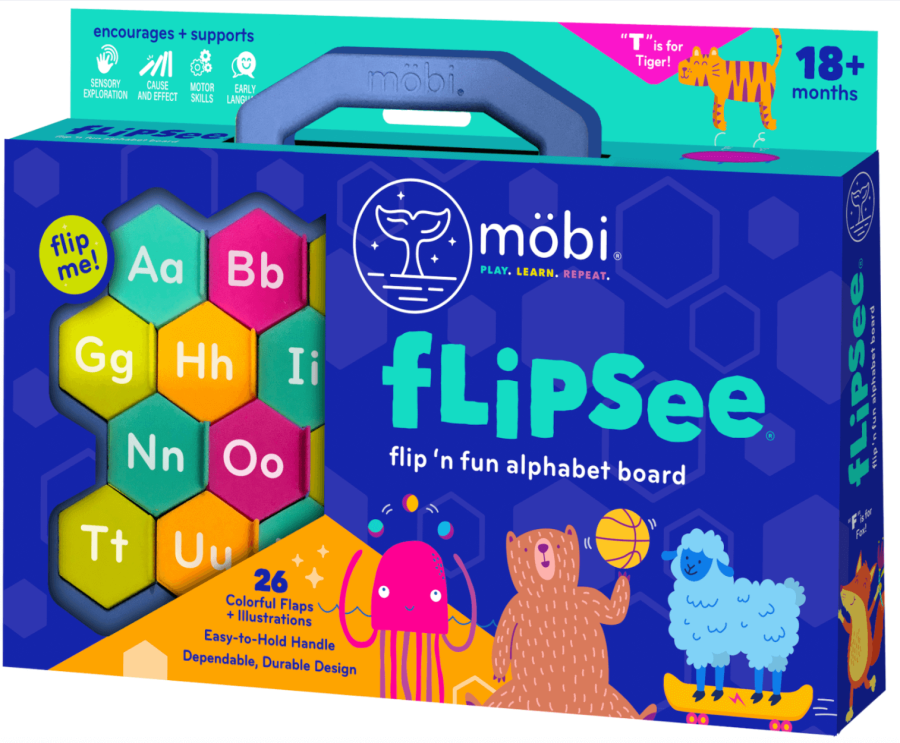 Flipsee Tablica z okienkami - Alfabet / Fat Brain Toys