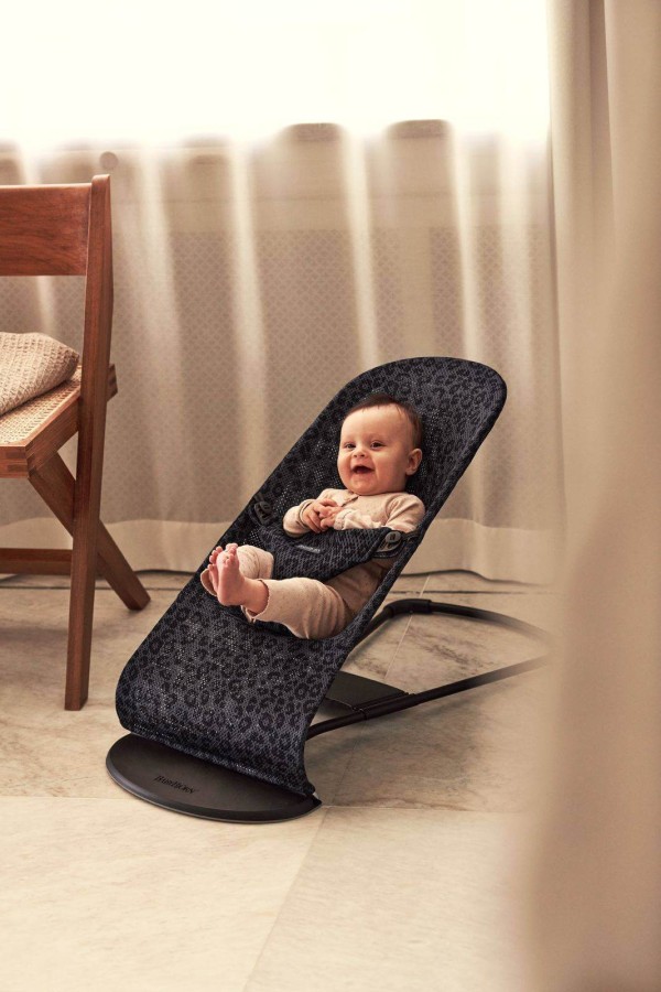 BABYBJORN - leżaczek BLISS MESH - Antracyt, Leopard