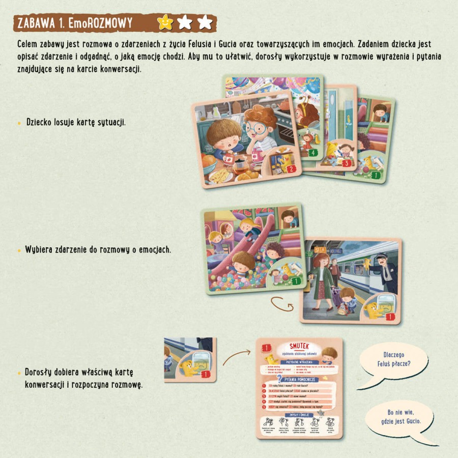 Feluś i Gucio grają w emocje / Nasza Księgarnia
