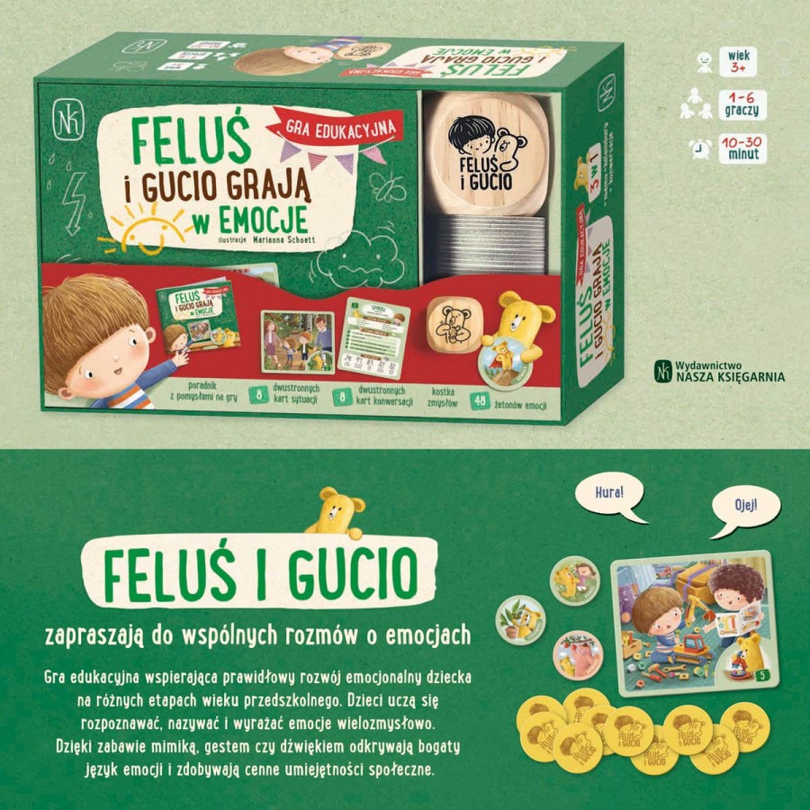 Feluś i Gucio grają w emocje / Nasza Księgarnia