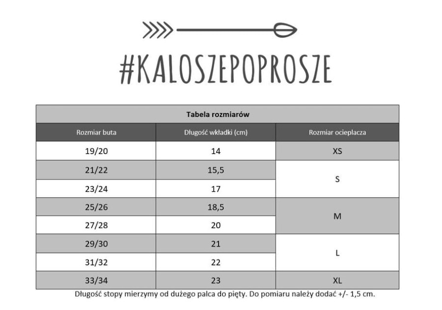 Ocieplacz polarowy czarny ROZMIARY / KaloszePoprosze