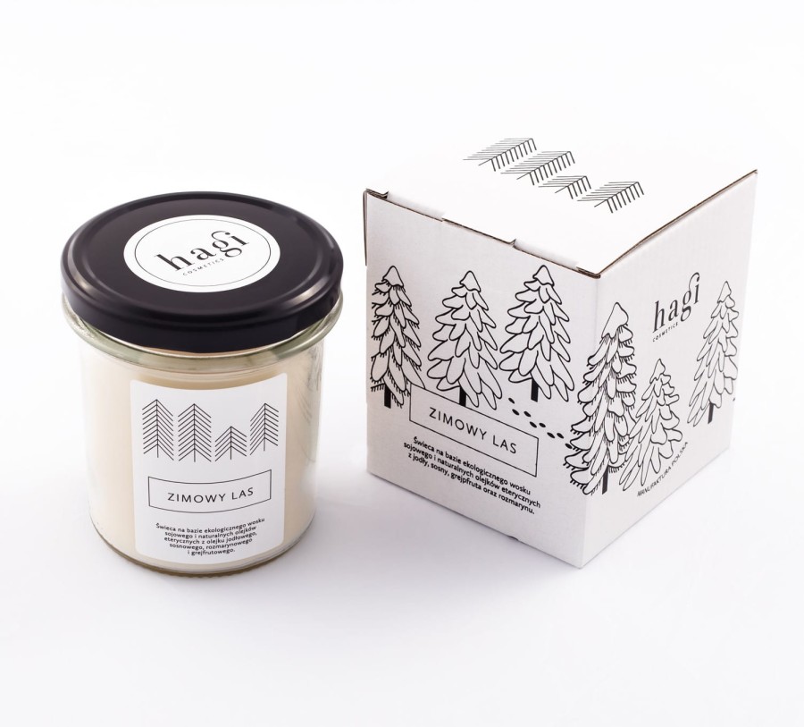 Świeca sojowa - Zimowy las / Hagi Cosmetics