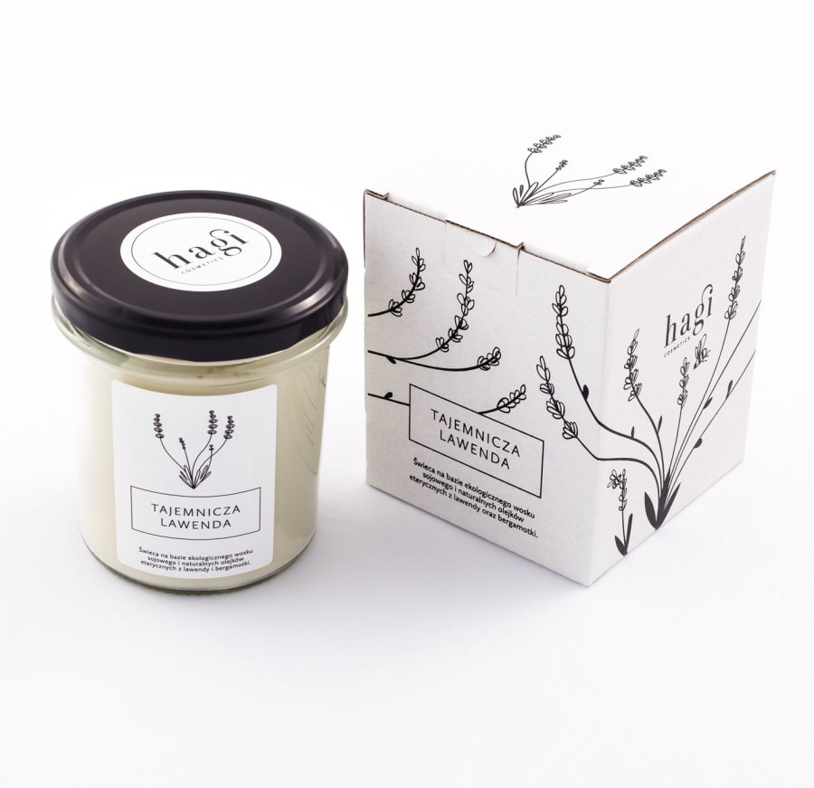 Świeca sojowa - Tajemnicza lawenda / Hagi Cosmetics