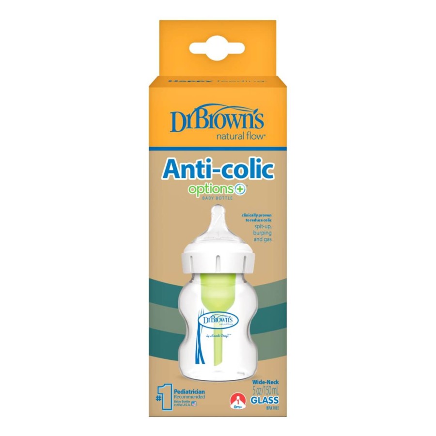 Butelka szeroka szyjka Options+ szkło, 150 ml /  Dr Brown's