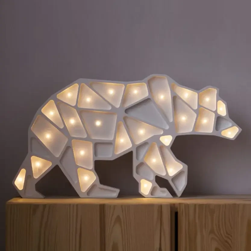 Lampa Little Lights Geometric Bear Small / Little Lights