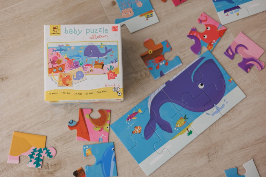Baby puzzle - dwustronne puzzle dla najmłodszych - MORZE / Ludaticca