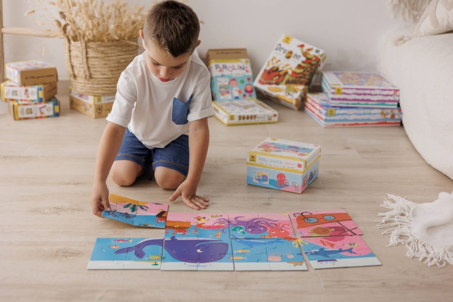 Baby puzzle - dwustronne puzzle dla najmłodszych - MORZE / Ludaticca