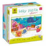 Baby puzzle - dwustronne puzzle dla najmłodszych - MORZE / Ludaticca