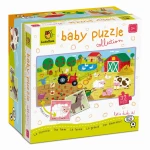 Baby puzzle - dwustronne puzzle dla najmłodszych - WIEŚ / Ludaticca