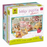 Baby puzzle - dwustronne puzzle dla najmłodszych - MIASTO / Ludaticca