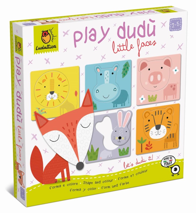 PLAY DUDÙ - gra, układanka “czyj to pyszczek?” - kształty, kolory, zwierzęta / Ludaticca