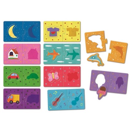 LOGIC Montessori - gra, układanka - KSZTAŁTY / Ludattica