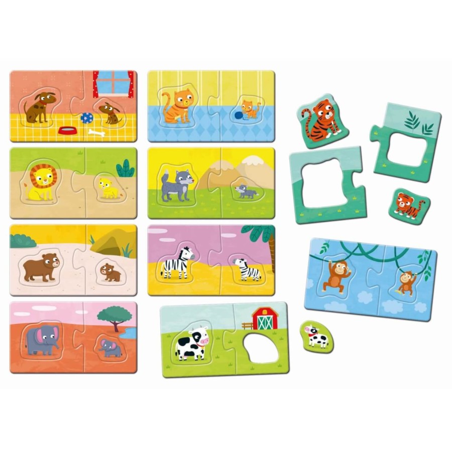 LOGIC Montessori - gra,układanka - ZWIERZĄTKA i ICH MAMY / Ludaticca
