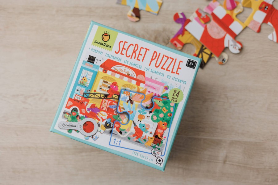 SECRET PUZZLE - puzzle z tajemnicą - STRAŻACY w AKCJI / Ludaticca