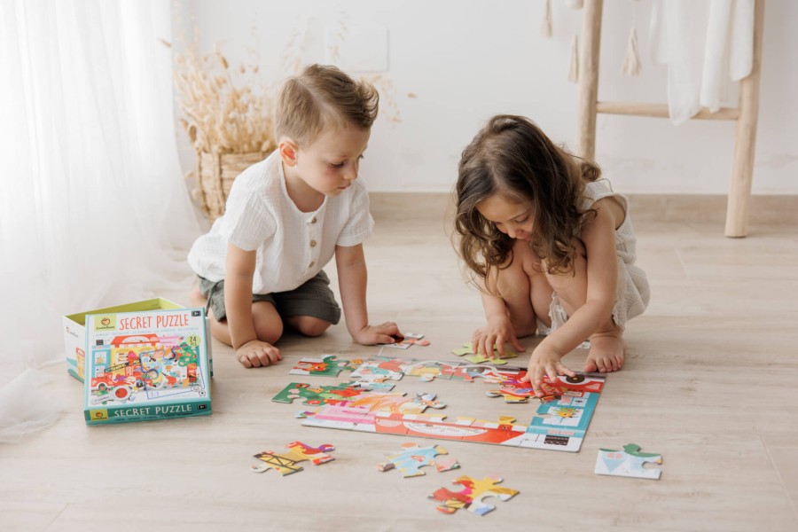 SECRET PUZZLE - puzzle z tajemnicą - STRAŻACY w AKCJI / Ludaticca