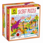 SECRET PUZZLE - puzzle z tajemnicą - DINOZAURY / Ludaticca