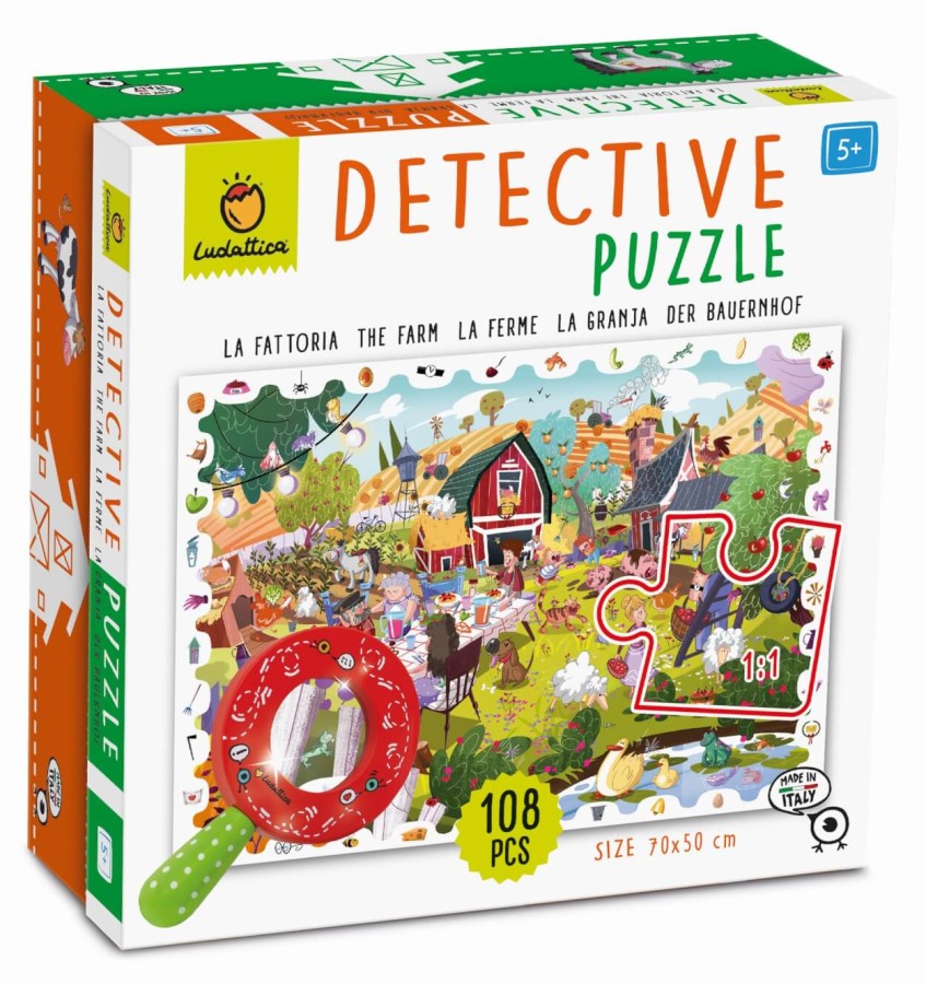DETECTIVE PUZZLE - puzzle, gra detektywistyczna - WIEŚ / Ludaticca