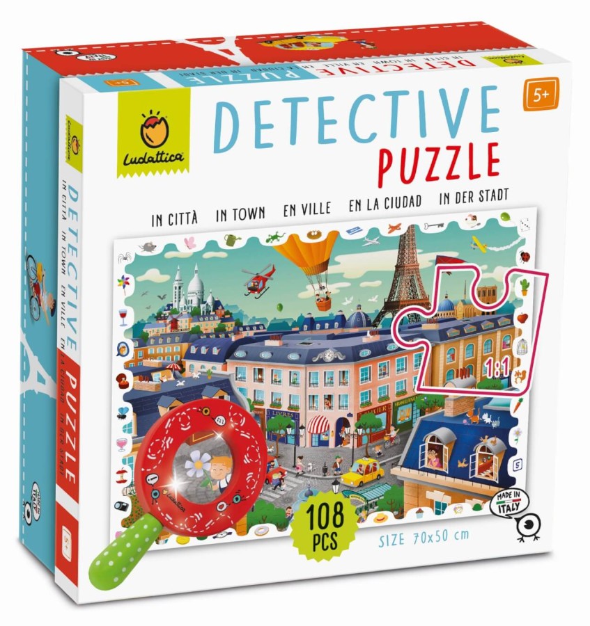 DETECTIVE PUZZLE - puzzle, gra detektywistyczna - MIASTO / Ludaticca