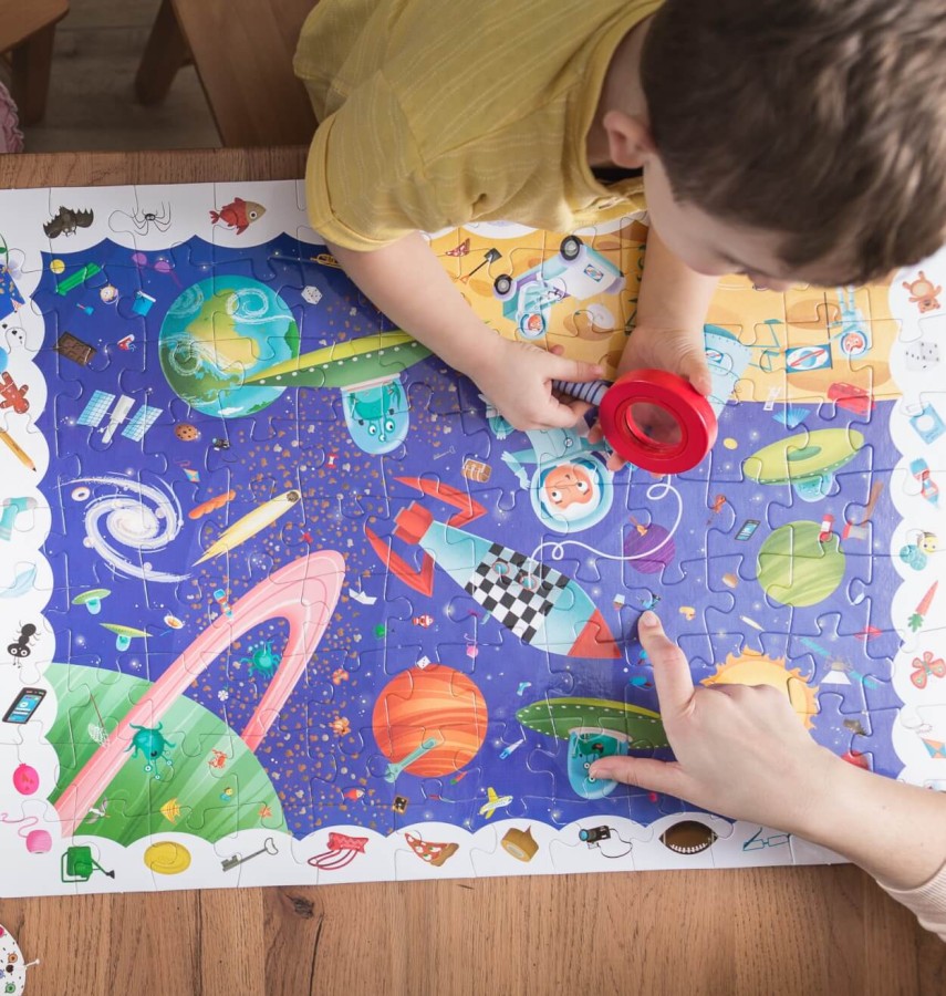 DETECTIVE PUZZLE - puzzle, gra detektywistyczna - KOSMOS / Ludaticca