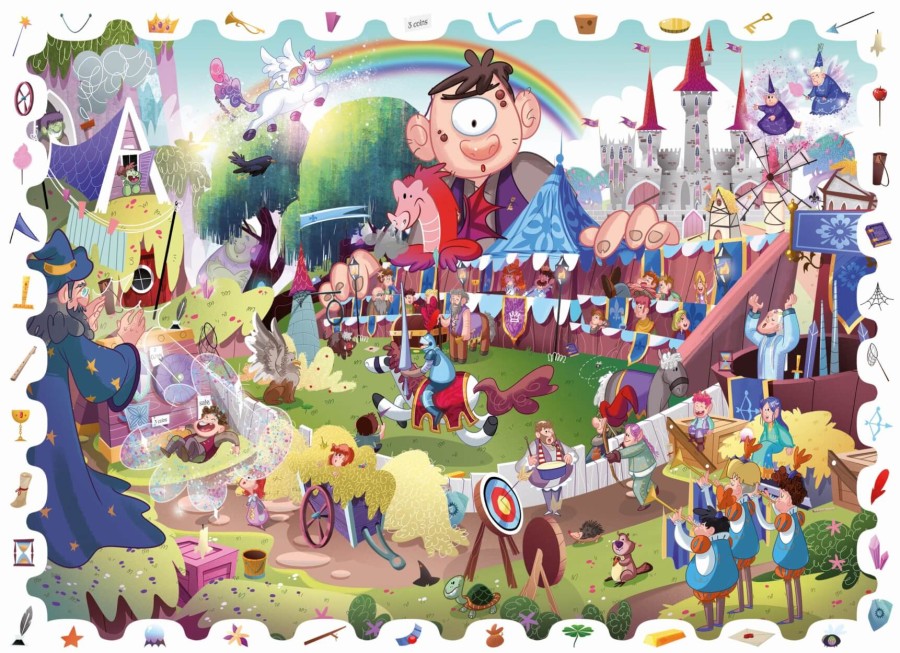 DETECTIVE PUZZLE - puzzle, gra detektywistyczna - BAŚNIOWA KRAINA / Ludaticca