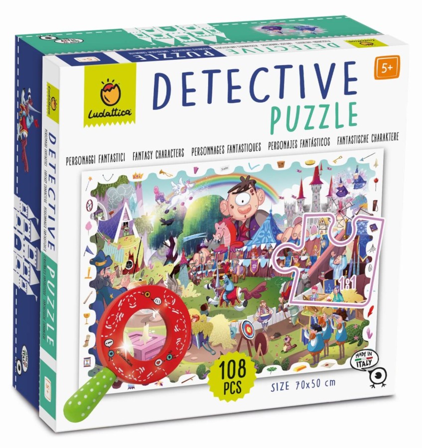 DETECTIVE PUZZLE - puzzle, gra detektywistyczna - BAŚNIOWA KRAINA / Ludaticca