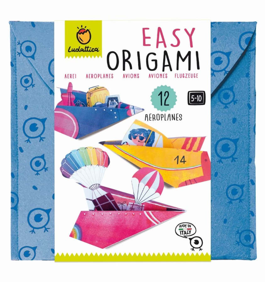 EASY ORIGAMI - zestaw kreatywny - SAMOLOTY / Ludattica
