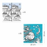 Kolorowanki z grami OCEAN / Djeco
