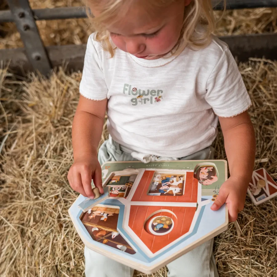 Drewniane puzzle Little Farm FSC / Little Dutch