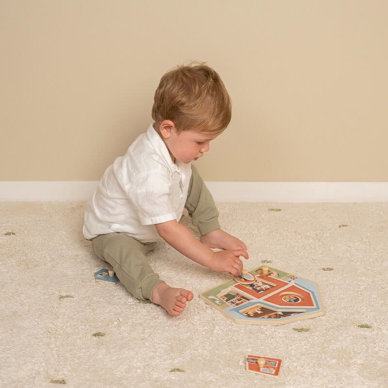 Drewniane puzzle Little Farm FSC / Little Dutch