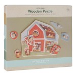 Drewniane puzzle Little Farm FSC / Little Dutch